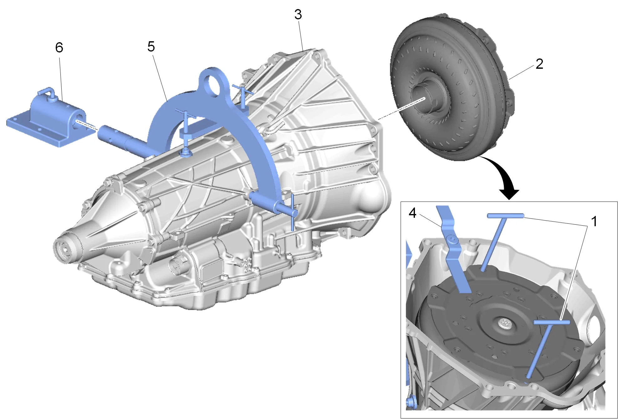 Torque Converter Replacement (LM2 with 4WD) — figure 2