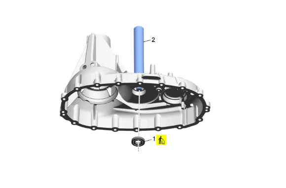 Transfer Case Four Wheel Drive Actuator Lever Shaft Bearing Replacement - Rear — figure 1