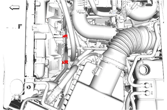 Transmission Fluid Auxiliary Cooler Replacement — figure 6