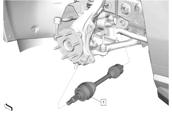 Transmission Fluid Cooler Inlet and Outlet Pipe Replacement (L84, L87, 4WD — figure 35