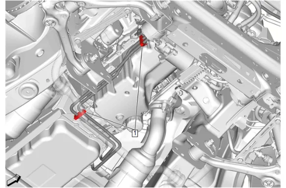 Transmission Fluid Cooler Inlet and Outlet Pipe Replacement (L84, L87, — figure 53