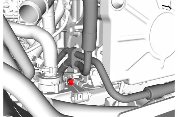 Transmission Fluid Cooler Inlet and Outlet Pipe Replacement (LM2) — figure 2