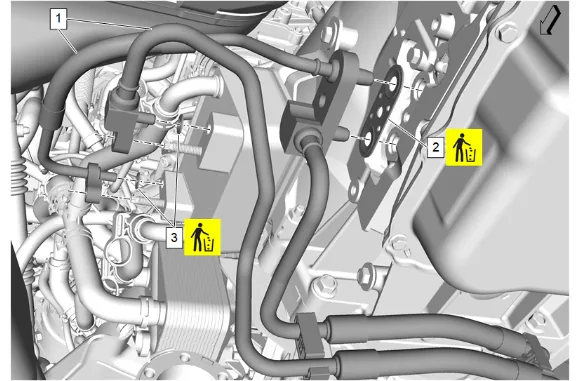 Transmission Fluid Cooler Inlet and Outlet Pipe Replacement (LM2) — figure 9
